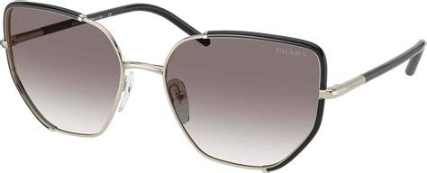 Prada PR 50WS Women's Sunglasses Black/Pale Gold/Grey 